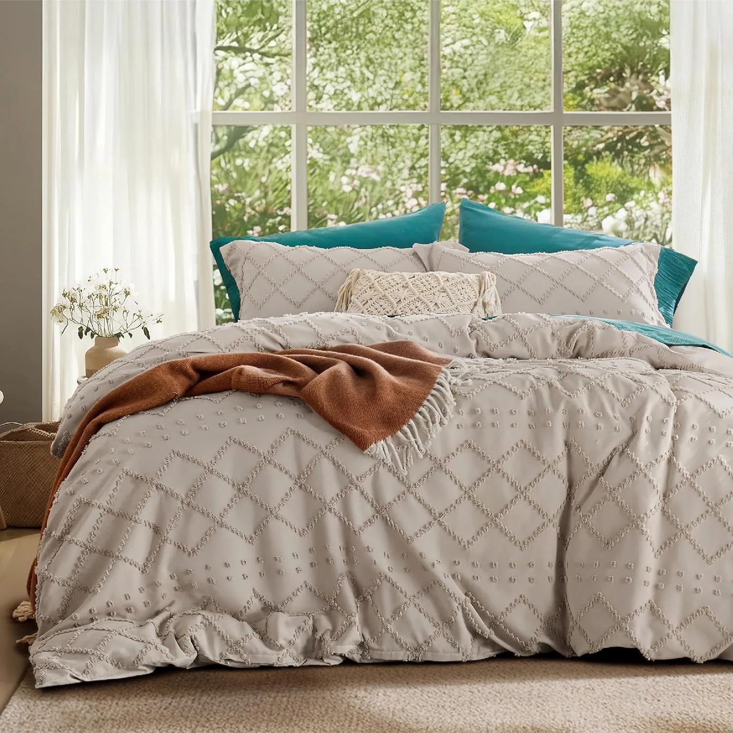 Bedsure Boho Duvet Cover King Size