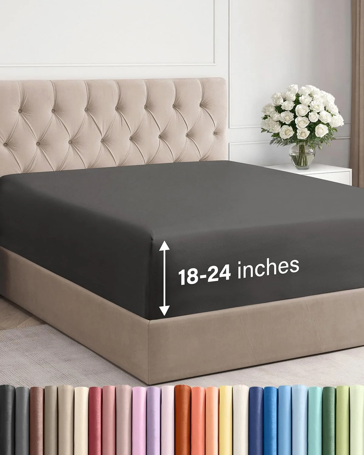 Extra Deep Cal King Fitted Sheet