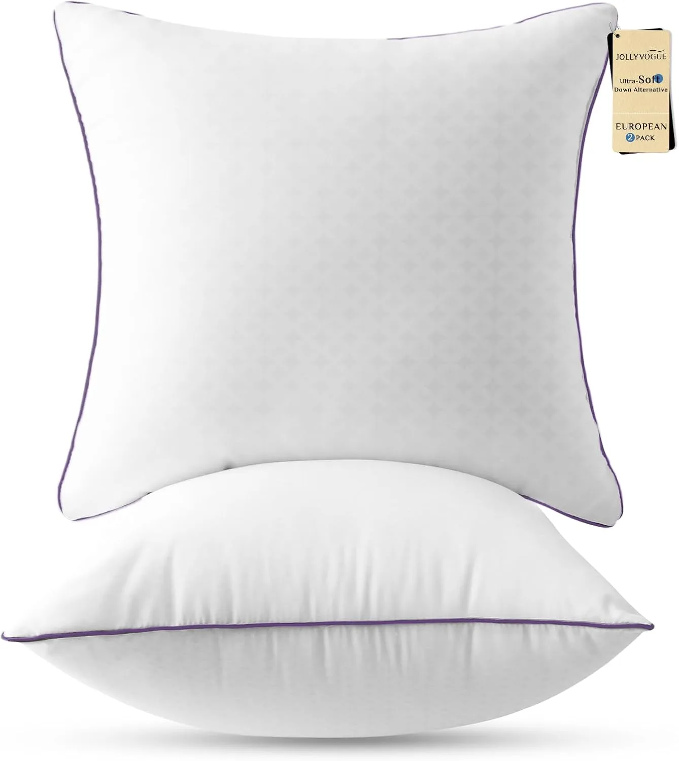 Jollyvogue Euro Size Pillows Set of 2