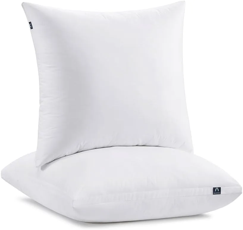 Accuratex Euro Pillows Set of 2 with Removable Cover