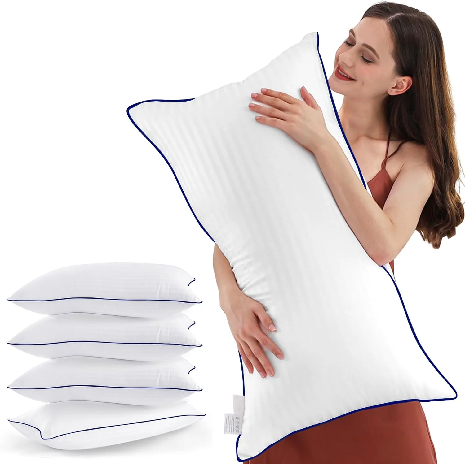 Bed Pillows Queen Size Set of 4